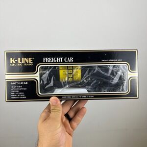 K-Line Reading Company Tank Car O/O27 Gauge Black Yellow Die-Cast Excellent